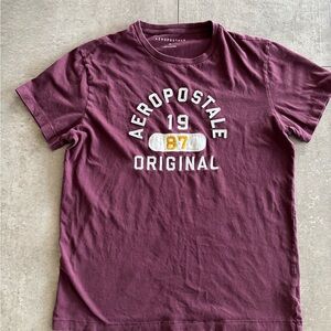 Aeropostale Kids Burgundy Graphic Tee